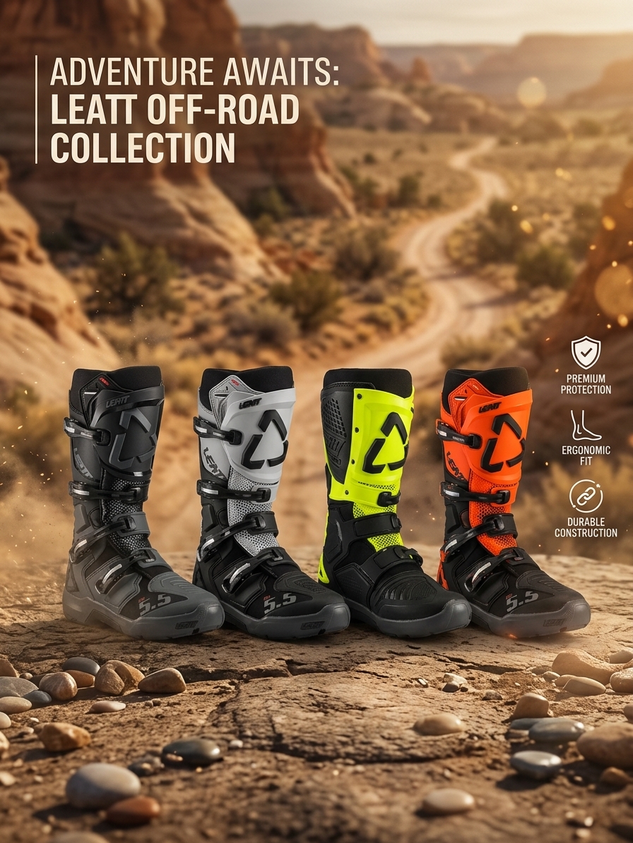 Leatt 5.5 Enduro Evo Boots - Sepatu Cross Offroad Enduro Original